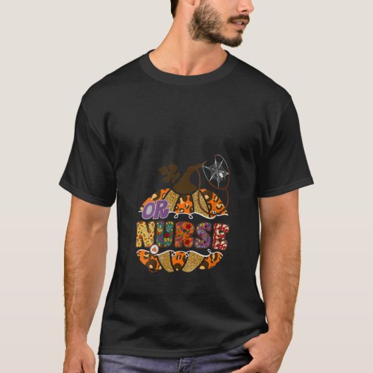 女性またはナース聴診器看護ハロウィンポンプ Tシャツ (正面)
