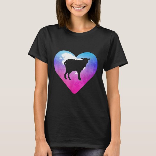女性または女の子の羊qWUOS Tシャツ (正面)