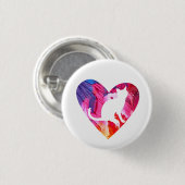 女性または女の子ネコ絞り染め水彩 缶バッジ (正面&裏面)