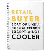 女性または男性の小売購入者へのギフトアイディア ノートブック (正面)