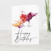 女性または男性の誕生日カード カード (正面)