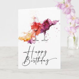 女性または男性の誕生日カード カード