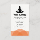 女性めい想の |ヨガ 名刺 (裏面)