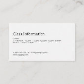 女性めい想の |抽象芸術きらめく背景 名刺 (裏面)