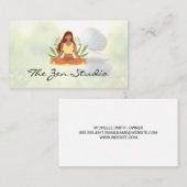 女性めい想の | 積み上げ石 予約カード (正面/裏面)