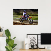 女性もバイクに乗る ポスター (ホームオフィス)