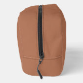 女性やママのためのカスタムブラウン トイレタリー トラベル バッグ (右)