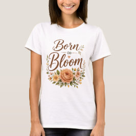 女性らしいナチュラルなデザインのグラフィックTシャツ Tシャツ