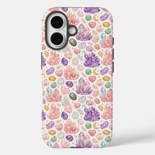 女性らしい宝石シームレス パターン Case-Mate iPhoneケース (裏面)
