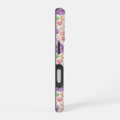 女性らしい宝石シームレス パターン iPhone 16ケース (右側面)
