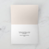 女性らしい水彩のカボチャと花 カード (内部)