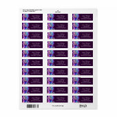 女性らしい美かわいらししいアイアート氷のガラス ラベル (フルシート)