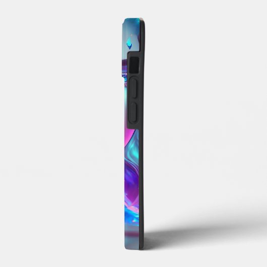 女性らしい美かわいらししいアイアート氷のガラス Case-Mate iPhoneケース (裏面 / 左)