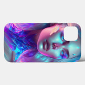 女性らしい美かわいらししいアイアート氷のガラス Case-Mate iPhoneケース (裏面 (横))