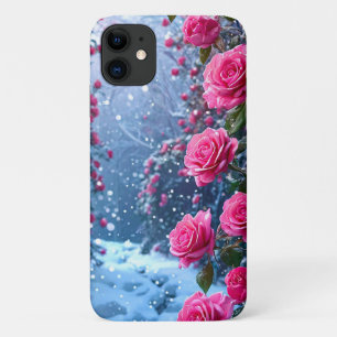 女性らしい高級バラのボタニカルデザイン iPhone 11 ケース