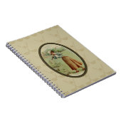 女性をゴルフをするArtヴィンテージ ノートブック (右側)