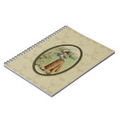 女性をゴルフをするArtヴィンテージ ノートブック (左側)