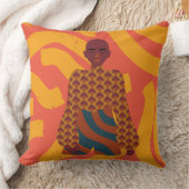 女性をデザインする クッション (ブランケット)