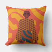 女性をデザインする クッション (正面)