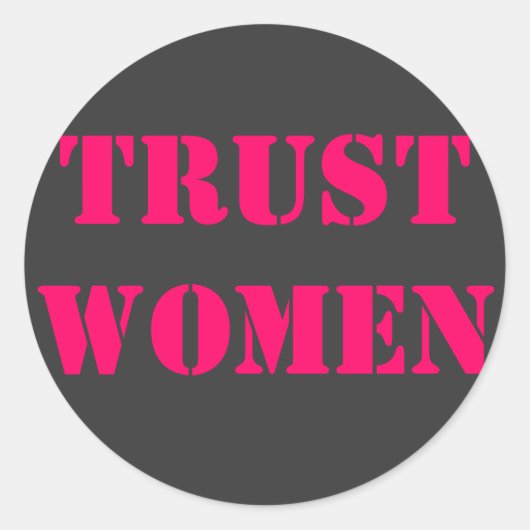 女性を信頼する ラウンドシール (正面)