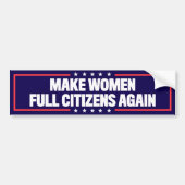 女性を再びプロの選択に追い込む バンパーステッカー (正面)