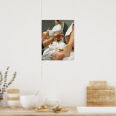 女性を受け取る足マッサージと油 ポスター (キッチン)