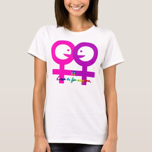 女性を愛する女性 Tシャツ (正面)