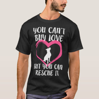 女性を愛買するピットブルレスキュー犬 Tシャツ