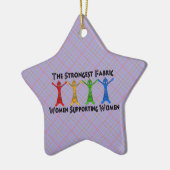 女性を支えている女性 セラミックオーナメント (左)