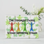 女性を支える女性 招待状 (スタンド正面)