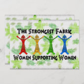 女性を支える女性 招待状 (正面/裏面)