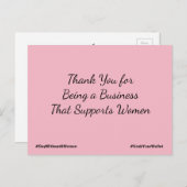 女性を支援するビジネスであることに感謝 ポストカード (正面/裏面)