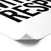 女性を敬意を持ってツイート – ポスター (角)