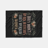 女性を焼いた魔女を燃やさなかった – フェミニストW フリースブランケット (正面(横))