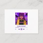 女性を特徴とするアニメクールスタイル 名刺 (正面)