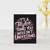 女性を理解できないのはテイラーだ カード (黄色い花)