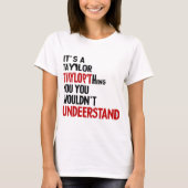 女性を理解できないのはテイラーだ Tシャツ (正面)