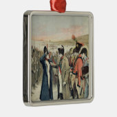 女性を示しているNapoleon Bonaparte メタルオーナメント (右)