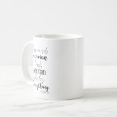 女性を笑顔にできるなら... オリジナル コーヒーマグカップ (正面左)
