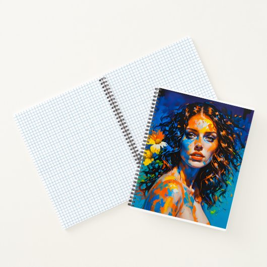 女性を褒める ノートブック (内部)