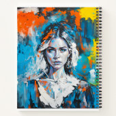 女性を褒める ノートブック (裏面)