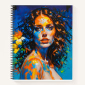 女性を褒める ノートブック (正面)