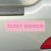 女性を選んで下さい バンパーステッカー (車上)