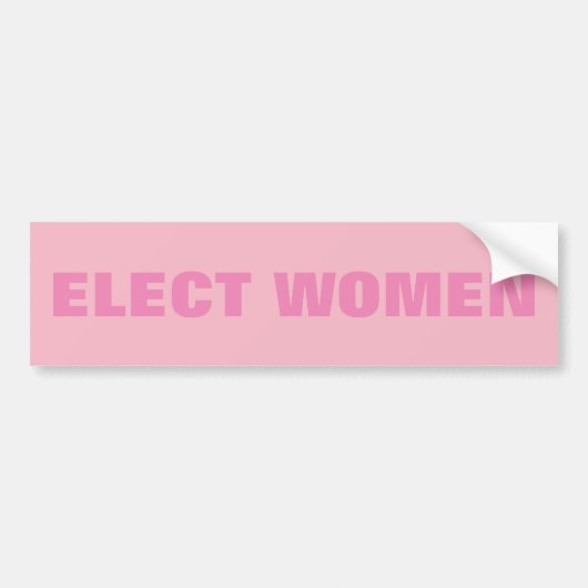 女性を選んで下さい バンパーステッカー (正面)
