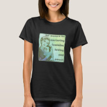 女性をTシャツに仕立てる