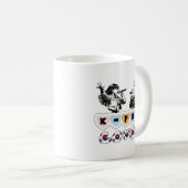 女性アイドルの男性が歌うKPopハート韓国人 コーヒーマグカップ (正面右)