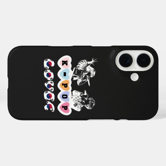 女性アイドルの男性が歌うKPopハート韓国人 Case-Mate iPhoneケース (裏面 (横))