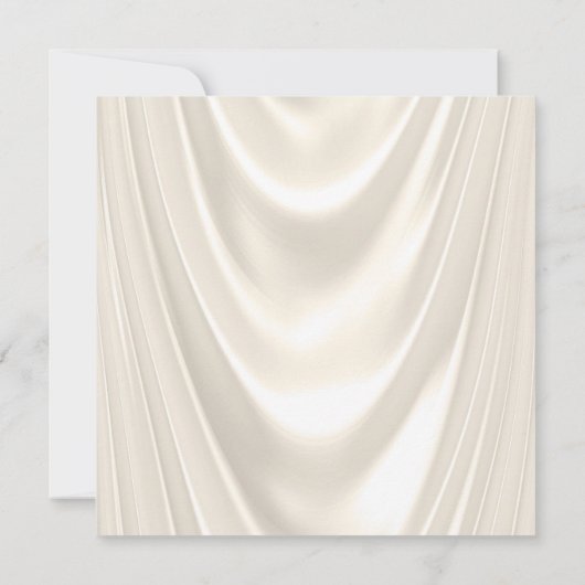 女性アイボリーと金ゴールド誕生日パーティー 招待状 (裏面)