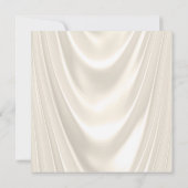 女性アイボリー金ゴールドバースデーパーティシャンパングラマー 招待状 (裏面)