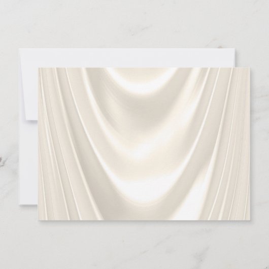 女性アイボリー金ゴールド誕生日パーティーサンキューカード サンキューカード (裏面)